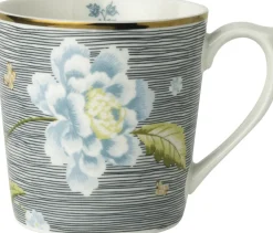 Laura Ashley mok Midnight Pinstripe blauw 0,35 L