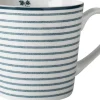 Laura Ashley mok XL Candy Stripe blauw 540 ml