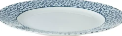 Laura Ashley ontbijtbord Floris blauw D 20 H 1,9 cm