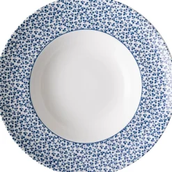 Laura Ashley pastabord Floris blauw D 27,5 H 5,4 cm