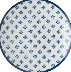 Laura Ashley petit four bord Fleur blauw D 12 H 1,7 cm