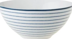 Laura Ashley schaal Candy Stripe blauw D 16 H 8 cm