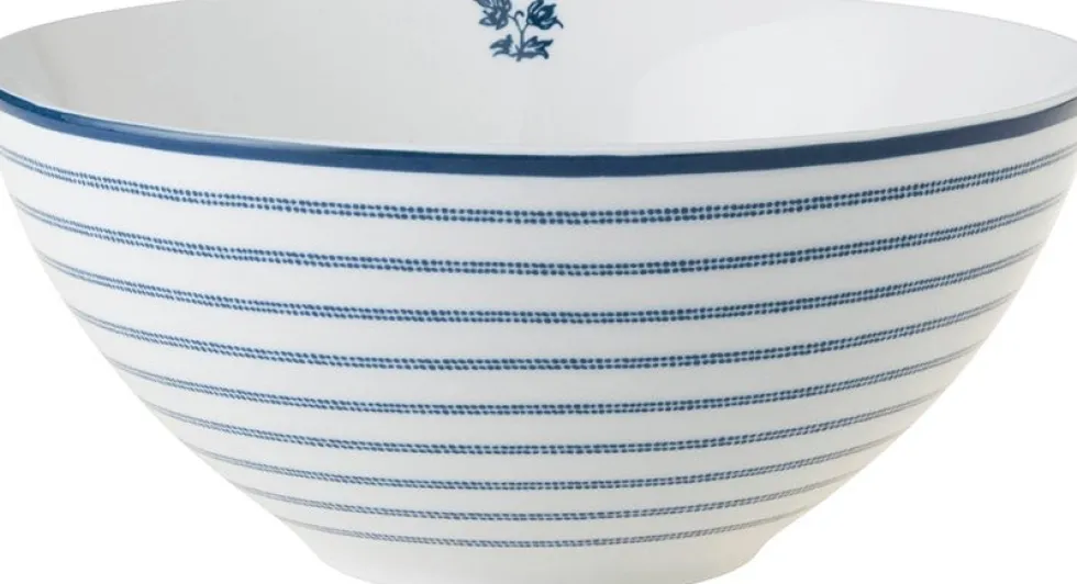 Laura Ashley schaal Candy Stripe blauw D 16 H 8 cm