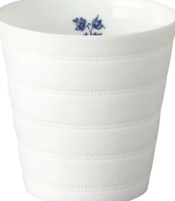 Laura Ashley waxinelichthouder Candy Stripe blauw D 8 H 8cm