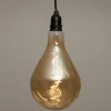 LED hanglamp retro transparant 16 x 16 x 30 cm