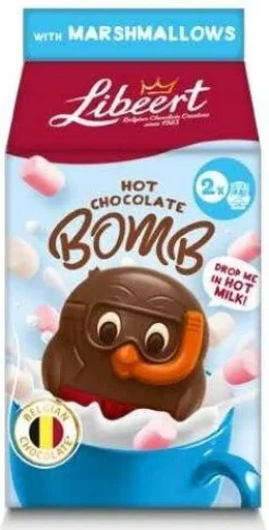 Libeert chocolade bom Choco marshmallow 80 gr 2 stuks