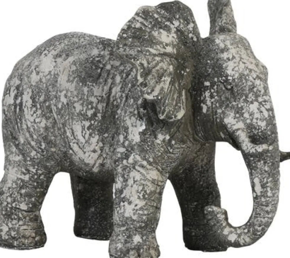 Light & Living beeld Elephant grijs 24 x 17 x 20,5 cm