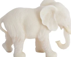 Light & Living beeld Gajah wit 26 x 11 x 18 cm