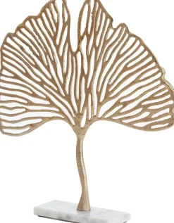 Light & Living beeld op voet Leaf goud 36 x 6 x 39 cm