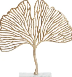 Light & Living beeld op voet Leaf goud 36 x 6 x 39 cm