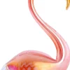 Light & Living beeld Swan oranje / roze 13 x 8 x 20 cm