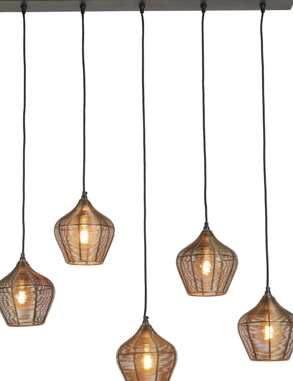 Light & Living hanglamp Alvaro brons 100 x 20 x 122 cm
