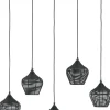 Light & Living hanglamp Alvaro zwart 100 x 20 x 122 cm