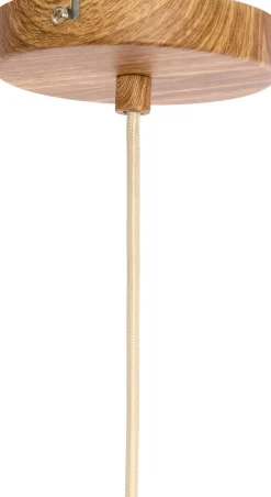 Light & Living hanglamp Dania naturel / wit D 22 H 42 cm