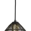 Light & Living hanglamp Meya zwart D 20 H 25 cm