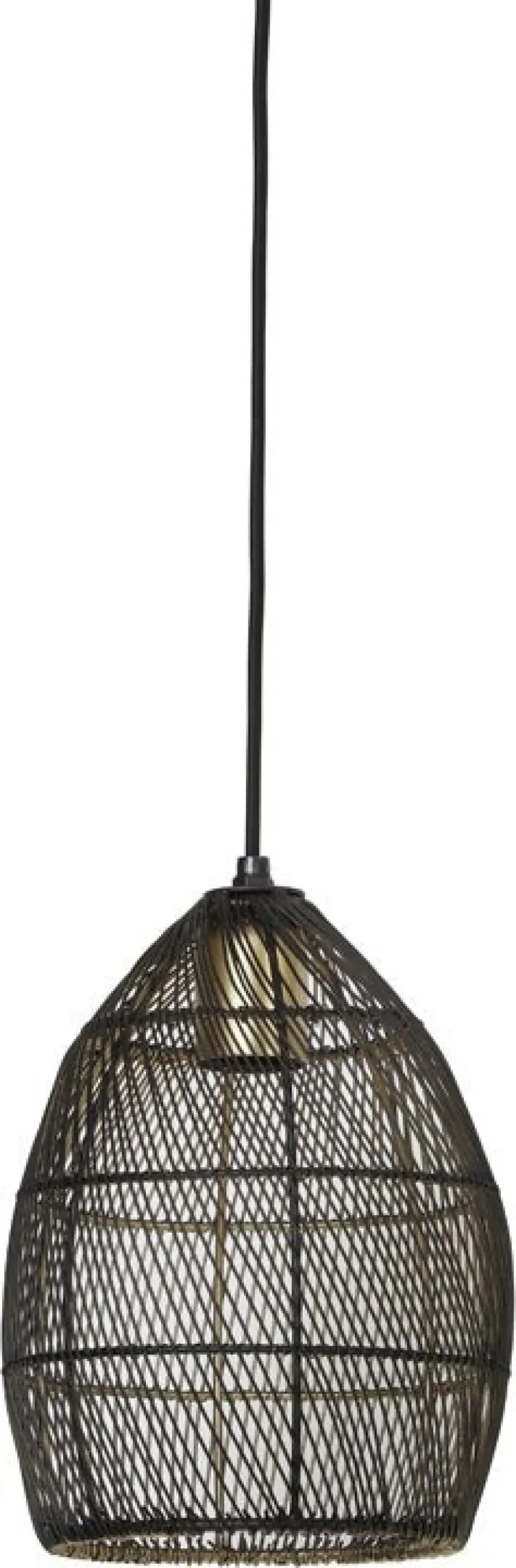 Light & Living hanglamp Meya zwart D 20 H 25 cm