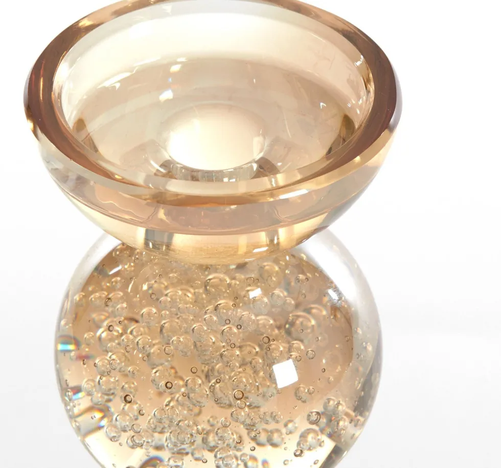 Light & Living kandelaar Itinga beige D 9,5 H 15,5 cm