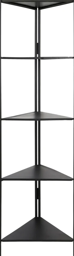 Light & Living kast display zwart 58,5 x 41 x 200 cm