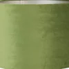 Light & Living lampenkap Velours groen D 25 H 18 cm