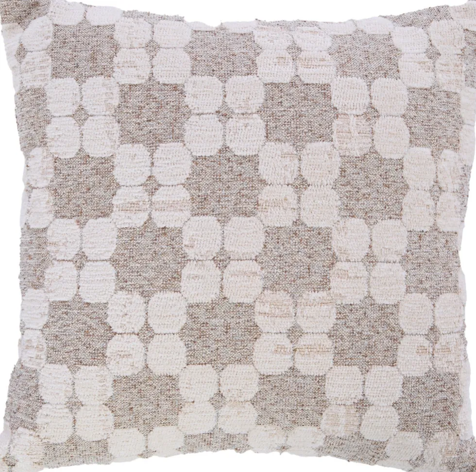 Light & Living sierkussen Pueblo grijs / beige 45 x 45 cm