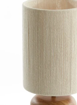 Light & Living tafellamp Danialo wit / naturel D 22 H 51 cm
