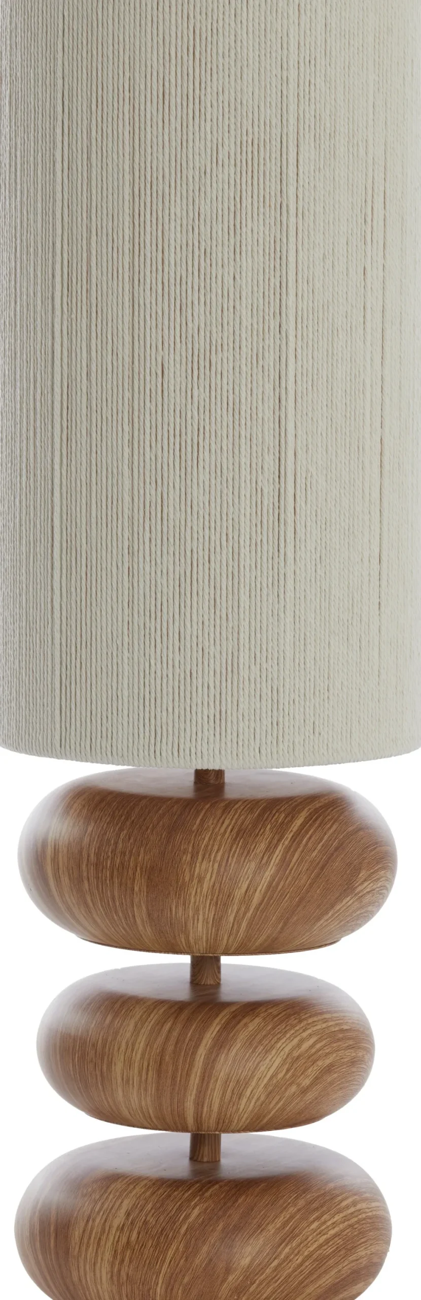 Light & Living tafellamp Danialo wit / naturel D 22 H 68 cm
