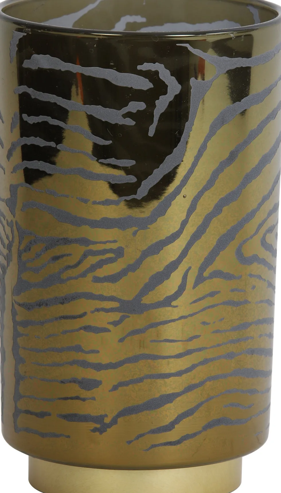 Light & Living tafellamp Zebra goud / grijs D 12 H 18 cm