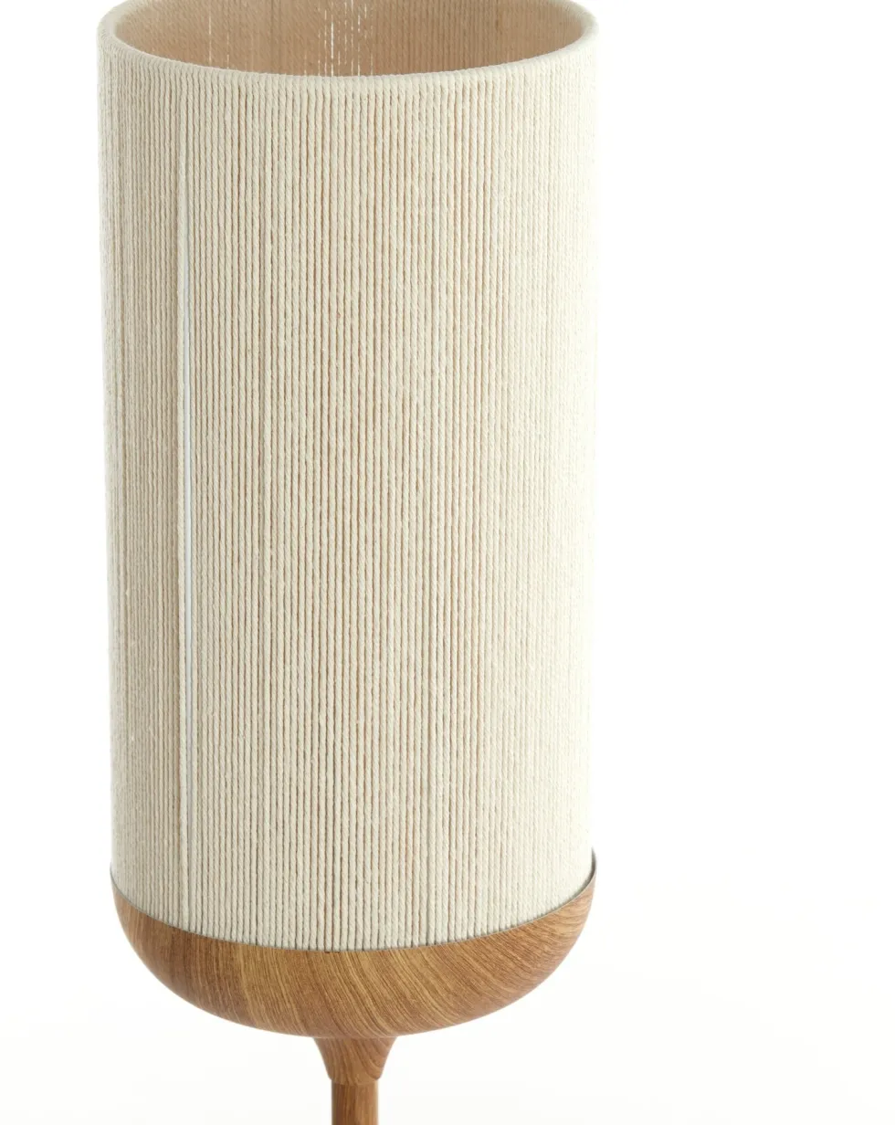 Light & Living vloerlamp Dania wit / naturel D 23 H 159 cm