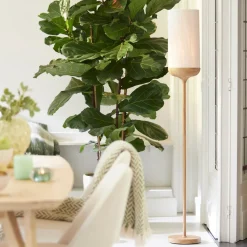 Light & Living vloerlamp Dania wit / naturel D 23 H 159 cm