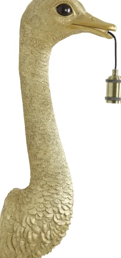 Light & Living wandlamp Ostrich goud 25 x 19 x 72 cm