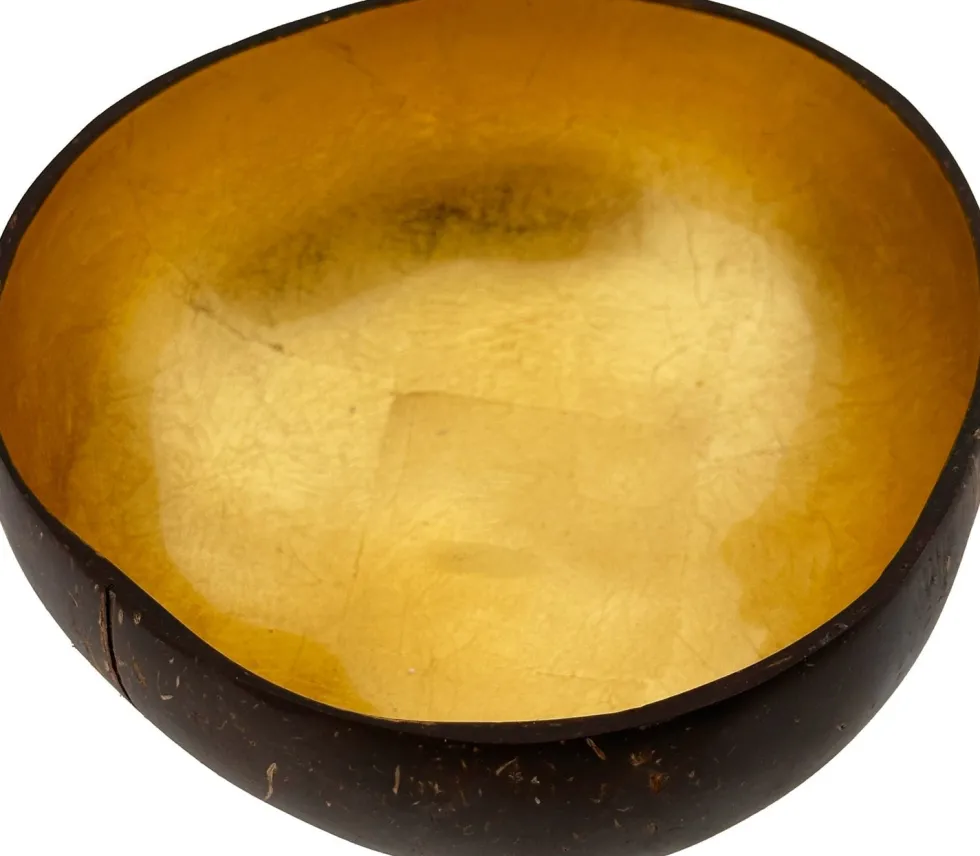 Likes Shopping decoratieschaal Coconut Bowl bruin / goud 15 x 13 x 6 cm