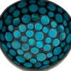 Likes Shopping decoratieschaal Coconut Bowl zwart / lichtblauw 15 x 13 x 6 cm