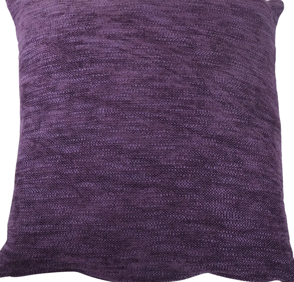 Linen & More sierkussen Coco Chenille paars 45 x 45 x 10 cm