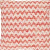 Linen & More sierkussen Dani wit / rood 45 x 45 cm