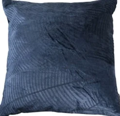Linen & More sierkussen Davina blauw 45 x 45 x 10 cm