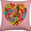 Linen & More sierkussen Goa roze organisch 45 x 45 x 8 cm