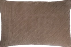 Linen & More sierkussen Kane taupe 40 x 60 x 10 cm