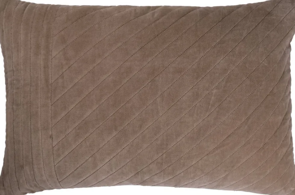 Linen & More sierkussen Kane taupe 40 x 60 x 10 cm