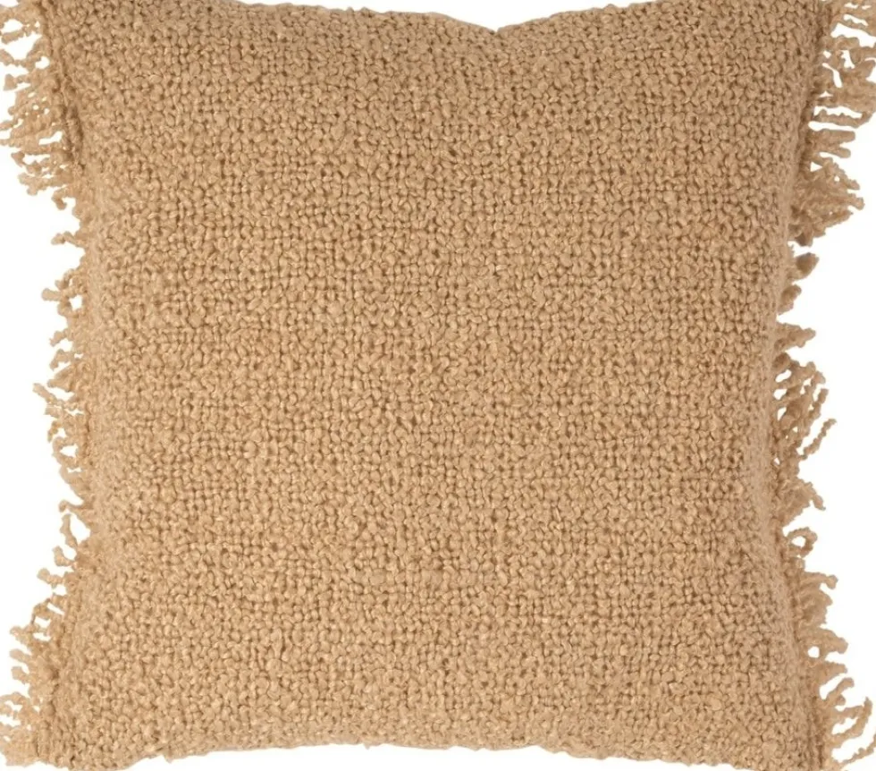 Linen & More sierkussen Leila beige 45 x 45 cm