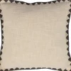 Linen & More sierkussen Luzon beige / grijs 45 x 45 cm