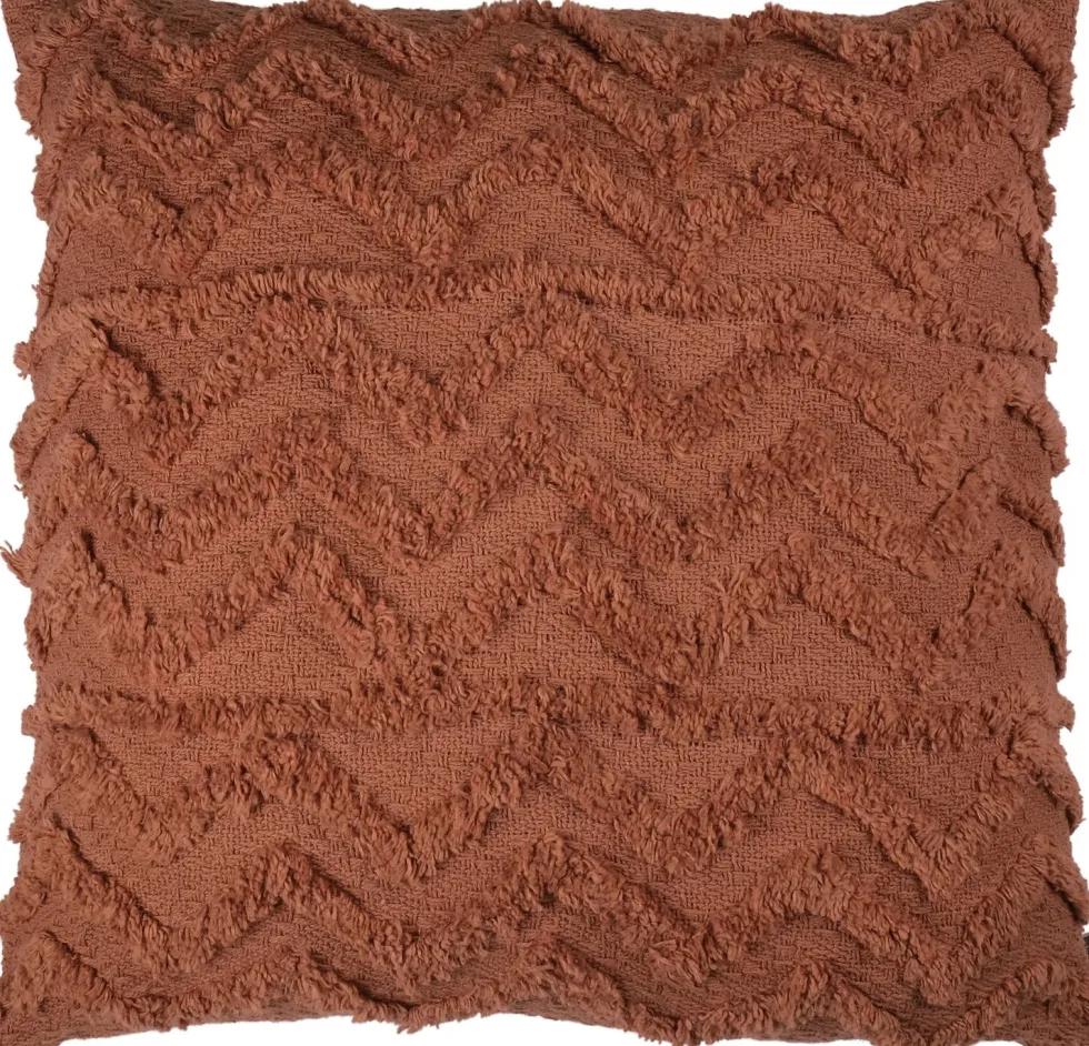 Linen & More sierkussen Ravi bruin 45 x 45 cm