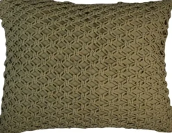 Linen & More sierkussen Russo groen 40 x 50 x 8 cm