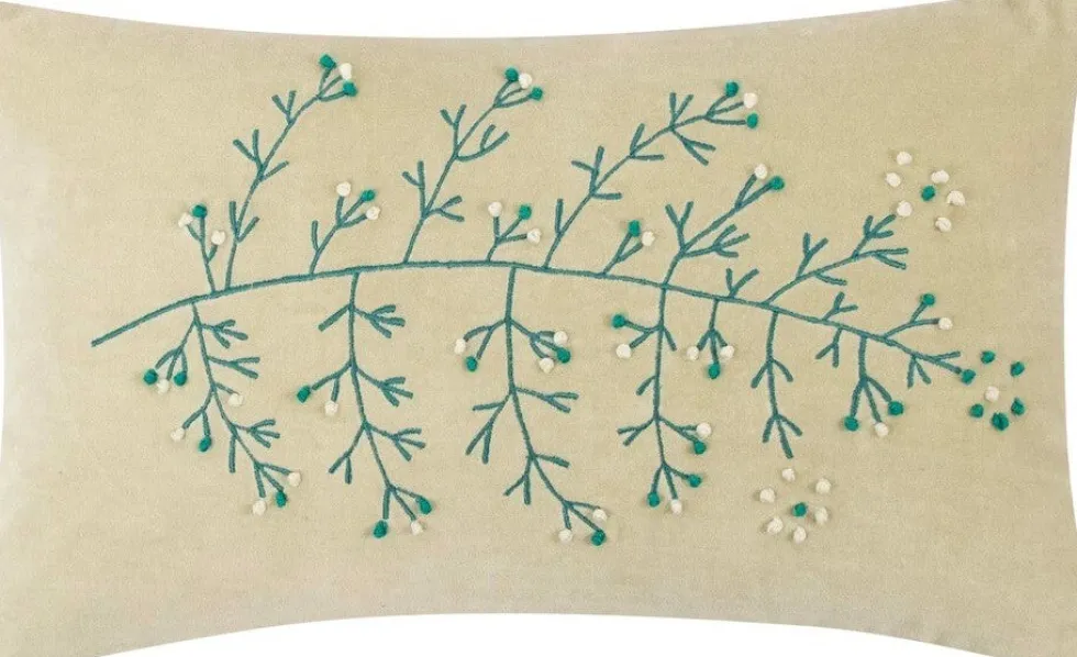 Linen & More sierkussen Thalia beige 50 x 30 cm