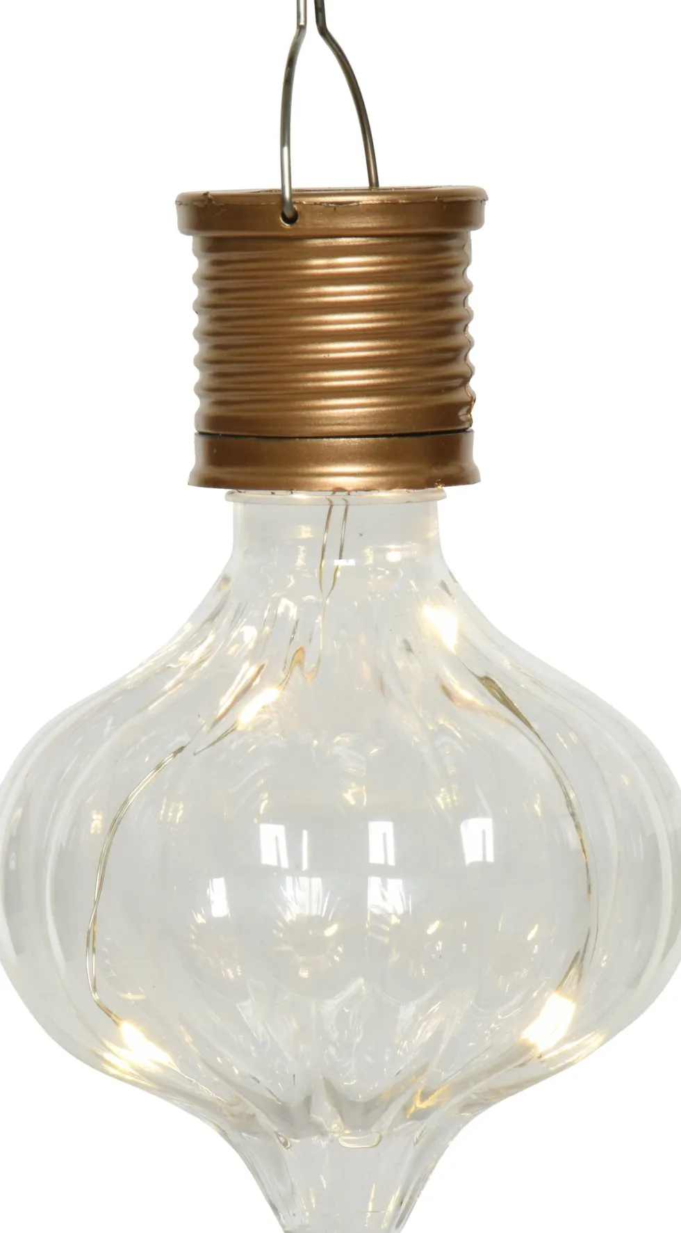 Lumineo Solar solar hanglamp transparant D 7,7 H 11,7