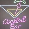 Lumineo wandlamp Cocktail Bar roze / blauw / geel 30 x 42 x 1,6 cm