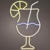 Lumineo wandlamp Cocktail geel 25,5 x 40 x 1,6 cm