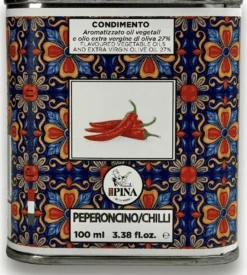 Maioliche condimento olijfolie in blik Chili 100 ml
