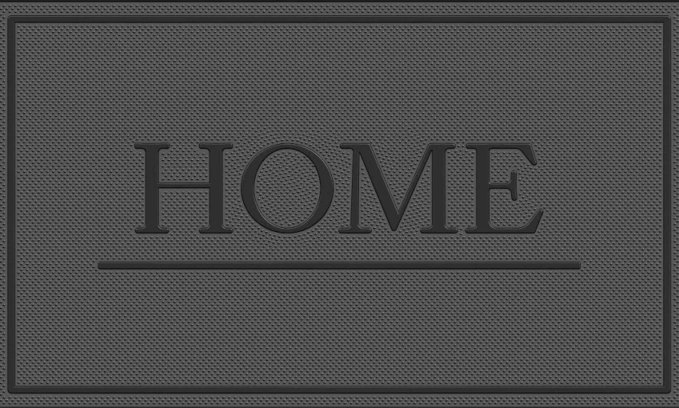 MD Entree rubbermat Omega Home zwart 75 x 45 cm