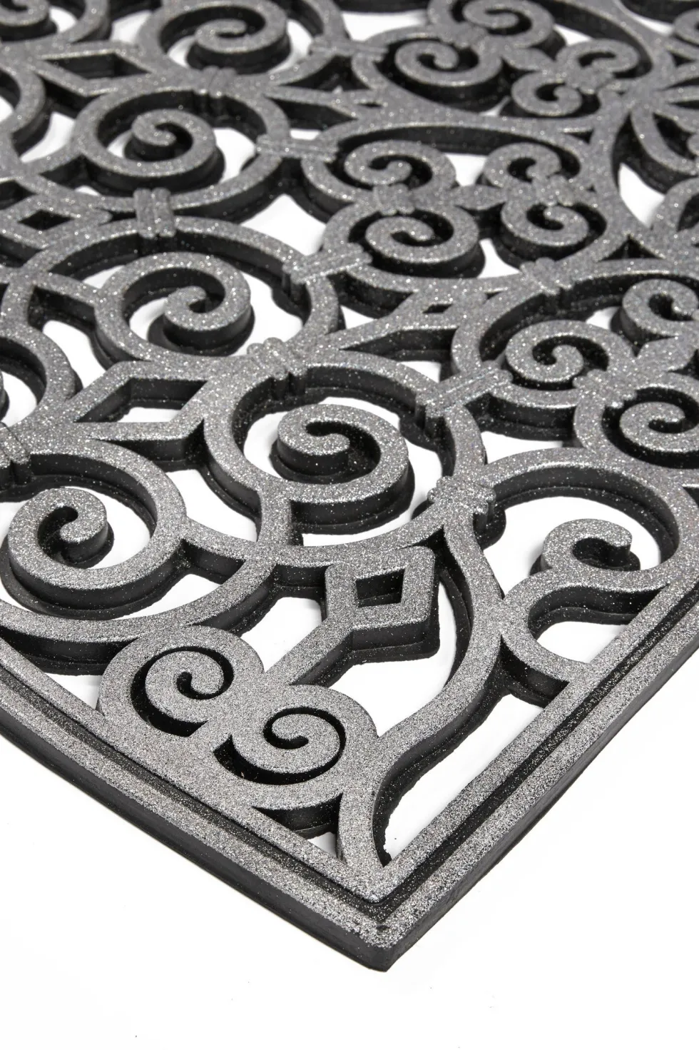 MD Entree rubbermat zilver 75 x 45 cm