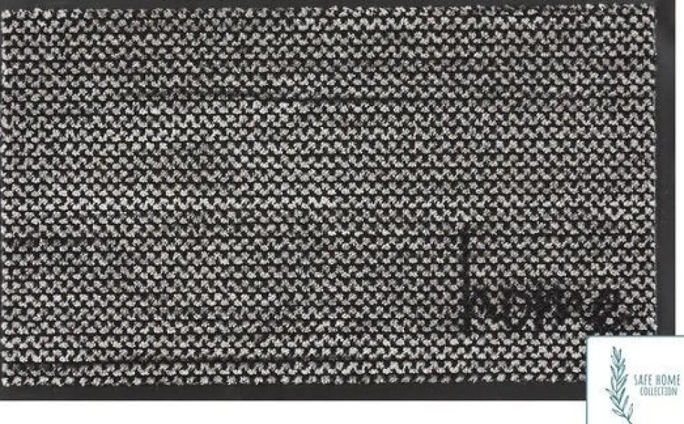 MD Entree schoonloopmat grijs / zwart 75 x 45 cm